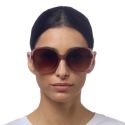 OKKIA Anna Sunglasses - Pink Light Havana (Brown Lens)
