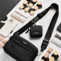 Cocopup Black Bag With Plain Black Strap