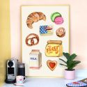 Eleanor Bowmer Baking Icons A4 Print