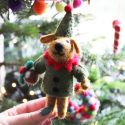 Felt So Good Bernard the Dog Christmas Decoration