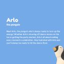Asobu Bestie Water Bottle - Arlo Penguin