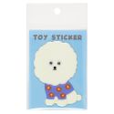 Greeting Life Puffy Toy Sticker - Bichon Frise