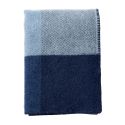 Klippan Block Lambswool Throw, Blue
