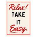 Blue Iris Relax Take It Easy A3 Print
