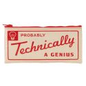 Blue Q Pencil Case Probably a Genius