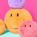 Bon Ton Toys Smiley Fuzzy Plushie - Large, Yellow 