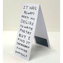 David Shrigley Write Poetry - Magnetic Bookmark
