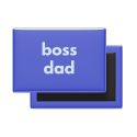 Boss Dad Fridge Magnet