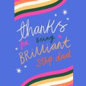 Brilliant Step Dad Father's Day Card