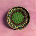 MAEGEN Woven Fruit Bowl - Brown & Green