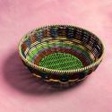 MAEGEN Woven Fruit Bowl - Brown & Green