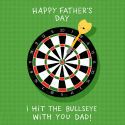 Bullseye Father's Day Card