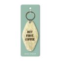But First, Coffee Retro Keyring