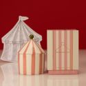 Zesty Lemons Carnival Pink Stripe Candle Fig & Neroli - Illusionist