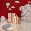 Zesty Lemons Carnival Pink Stripe Candle Fig & Neroli - Illusionist