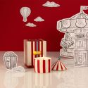 Zesty Lemons Carnival Red Stripe Candle Plum & Pomegranate - Ringmaster
