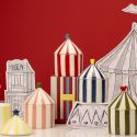 Zesty Lemons Carnival Pink Stripe Candle Fig & Neroli - Illusionist