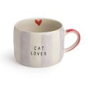 Belly Button Stripe Mug - Cat Lover