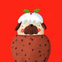 Christmas Pug-ing Card