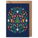 Christmas Tree Foliage Christmas Card