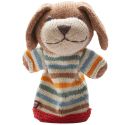 ChunkiChilli Caramel Dog Stripes Hand Puppet