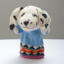 ChunkiChilli Dalmatian Knitted Hand Puppet