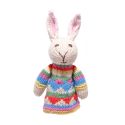 ChunkiChilli Rabbit Dress Knitted Finger Puppet