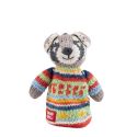 ChunkiChilli Raccoon Colourful Top Knitted Finger Puppet