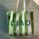 The General Classification Ciao Tote Bag - Green Stripe