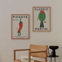 Little Egret Classic Martini A3 Print