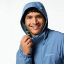 Cotopaxi Men's Rayu Rain Jacket - Steel Blue & Everglade