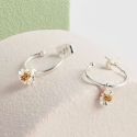 Estella Bartlett Mini Hoop Wildflower Earrings