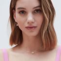 Estella Bartlett Mini Hoop Wildflower Earrings