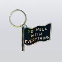 David Shrigley To Hell With Everything Keyring
