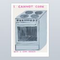 David Shrigley I Cannot Cook A5 Postcard Print