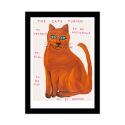 David Shrigley Cat A5 Postcard Print