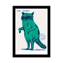 David Shrigley Raccoon A5 Postcard Print