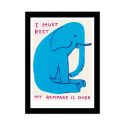 David Shrigley Elephant A5 Postcard Print