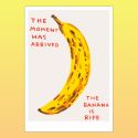 David Shrigley Yellow Banana A5 Postcard Print