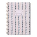 Designworks Tulip A4 Twin Wire Notebook - Wavy Blue