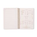 Designworks Ink Tulip A5 Twin Wire Notebook - Blue Lattice