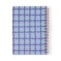 Designworks Ink Tulip A5 Twin Wire Notebook - Blue Lattice