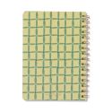 Designworks Ink Tulip A5 Twin Wire Notebook - Green Lattice