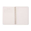 Designworks Ink Tulip A5 Twin Wire Notebook - Pinwheel Pink