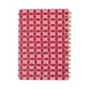 Designworks Ink Tulip A5 Twin Wire Notebook - Pinwheel Pink
