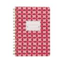 Designworks Ink Tulip A5 Twin Wire Notebook - Pinwheel Pink