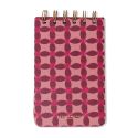 Designworks Ink Tulip Twin Wire Notepad - Pinwheel Pink