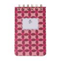 Designworks Ink Tulip Twin Wire Notepad - Pinwheel Pink
