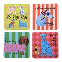HiJinx Set of 4 Coasters - The Dog Lover