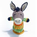 ChunkiChilli Donkey Knitted Hand Puppet